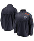 Фото #1 товара Men's Navy and Orange Edmonton Oilers Authentic Pro Rinkside Full-Zip Jacket