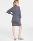 Фото #2 товара Women's Turtleneck Mini Sweater Dress, Created for Macy's