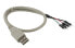 Фото #2 товара InLine USB 2.0 Adapter Cable Type A female / header connector - 0.40m