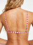 Фото #2 товара & Other Stories triangle bikini top in red stripe print