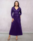 Women's Comfortable Collared Wrap Maxi Dress