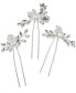 Фото #1 товара 3-Pc. Set Crystal & Imitation Pearl Bead Bobby Pins, Created for Macy's