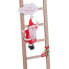 Фото #2 товара Новогоднее украшение Разноцветный Деревянный лестница Дед Мороз 17 x 1,8 x 60 cm