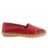 Фото #1 товара Trotters Ruby Perf T2320-600 Womens Red Leather Slip On Loafer Flats Shoes 10.5