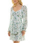 ფოტო #3 პროდუქტის Juniors' Long-Sleeve Tiered Emma Dress