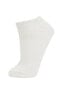 Kadın 3'lü Pamuklu Patik Çorap B6056axns