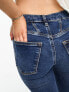 Фото #3 товара River Island Petite high rise flare jean in medium denim