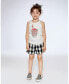 Girl Organic Cotton Tank Top With Knot Off White - Toddler|Child