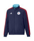 Men's Navy and Light Blue Chicago Fire 2023 On-Field Anthem Full-Zip Reversible Team Jacket