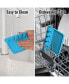 Фото #9 товара Подставка для кухонных инструментов из силикона с поддоном Zulay Kitchen для нескольких инструментов - Синяя
