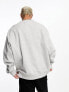 Фото #3 товара Weekday oversized sweatshirt in grey melange