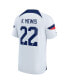 ფოტო #2 პროდუქტის Youth Boys and Girls Kristie Mewis White USWNT 2022/23 Home Breathe Stadium Replica Player Jersey