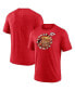Фото #4 товара Men's Heathered Red Kansas City Chiefs Sporting Chance T-shirt
