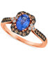 Blueberry Tanzanite (3/4 ct. t.w.) & Diamond (1/4 ct. t.w.) in 14k Rose Gold