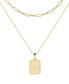 ფოტო #6 პროდუქტის 14K Gold Plated Willow Initial Layering Necklace Set