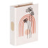 Decorative box Flowers Canvas 24 x 18 x 6 cm DMF (2 Pieces)