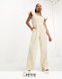 Фото #1 товара Vero Moda Petite linen jumpsuit in stone