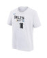 Фото #3 товара Big Boys and Girls Ben Simmons White Brooklyn Nets 2022/23 City Edition Name and Number T-shirt