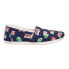 Фото #1 товара TOMS Alpargata Graphic Cozy Slip On Womens Blue, Multi Flats Casual 10017304T