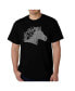 Фото #1 товара Men's Word Art - Horse Mane T-Shirt