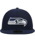 Men's College Navy Seattle Seahawks Omaha 59FIFTY Fitted Hat