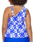 Фото #4 товара Trendy Plus Size Marita One-Shoulder Tankini Top