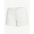 Sofia Jeans by Sofia Lila Slant Hem Shorts Womens 12 White Denim Stretch Zip Fly