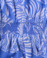 ფოტო #5 პროდუქტის Women's Tropical-Print Smocked-Waist Flutter-Sleeve Maxi Dress