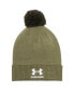 Фото #2 товара Men's Green Northwestern Wildcats Freedom Collection Cuffed Knit Hat with Pom