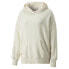 Фото #2 товара Puma Infuse Oversized Pullover Hoodie Womens Off White Casual Outerwear 53564365