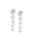 Фото #1 товара Women's Heart Drop Earrings