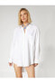 Фото #3 товара Рубашка Koton Oversize Linen Blend Buttoned Sleeve