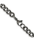 ფოტო #2 პროდუქტის Stainless Steel Antiqued 6.7mm Curb Chain Necklace