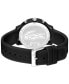 Men's L 12.12. Chrono Black Silicone Strap Watch 43mm