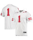 Men's 1 White Nebraska Huskers Team Premier Football Jersey