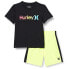 HURLEY One&Only Gradient&Mesh Toddler Set short sleeve T-shirt