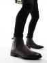 Фото #2 товара ASOS DESIGN chelsea boot in brown leather