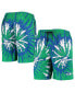 Men's College Neon Green Seattle Seahawks Retro Static Mesh Lounge Shorts