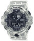 ფოტო #1 პროდუქტის Men's Analog-Digital Clear Resin Strap Watch 53.4mm GA700SKE-7A