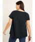 ფოტო #4 პროდუქტის Plus Size June + Vie Short-Sleeve Swing One + Only Tunic