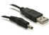 Delock USB cable Power-Kabel,3,1mm Hohlst. - 1.5 m - USB A - Black