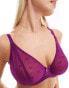 Ivory Rose Fuller Bust Clara DD-G mesh jacquard bra in purple