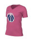 Фото #3 товара Women's Pink Washington Wizards 2022/23 City Edition Essential V-Neck T-shirt
