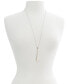 Фото #2 товара Lucky Brand two-Tone Stick Pendant Long Necklace, 30" + 2" extender