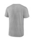 Men's Heathered Gray Seattle Mariners Iconic Go for Two T-shirt Серый, L - фото #5