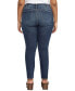 ფოტო #2 პროდუქტის Plus Size Elyse Mid Rise Comfort Fit Straight Leg Jeans