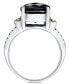 ფოტო #2 პროდუქტის Eclipse by EFFY® Onyx Statement Ring in Sterling Silver & 18k Gold