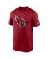 Фото #3 товара Men's Cardinal Arizona Cardinals Legend Logo Performance T-shirt