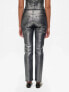 Фото #4 товара High Rise Metallic '90s Straight Jeans