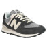 Фото #2 товара New Balance 574 Lace Up Womens Black, Grey Sneakers Casual Shoes WL574PA
